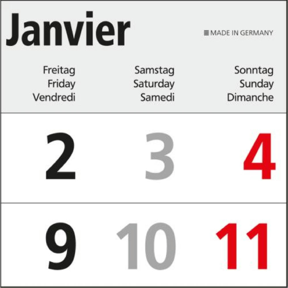 5-Monatskalender Einblatt Commerce 5 Post A EXPRESS postoptimiert Werbeartikel