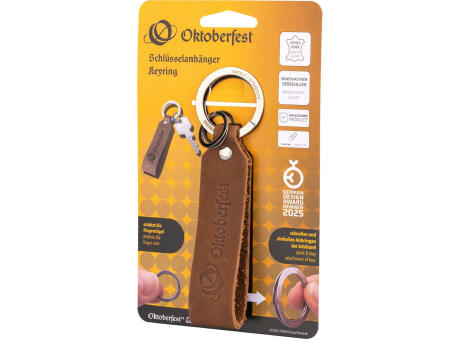 TROIKA Schlüsselanhänger OKTOBERFEST™ LEDERSCHLAUFE Werbeartikel