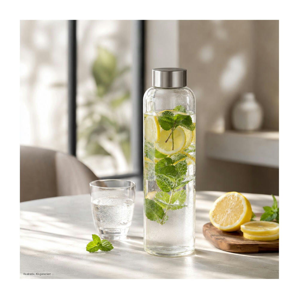 ROMINOX® Glaskaraffe // Pura 500 ml, auch für Kohlensäure geeignet Werbeartikel