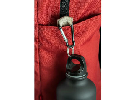 COLLINA. Aluminiumflasche mit Karabiner 540 ml Werbeartikel