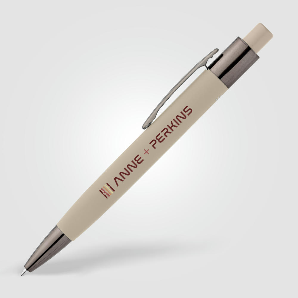 Product image Malmö Kugelschreiber mit Soft-Touch-Gehäuse aus recyceltem Aluminium Werbeartikel