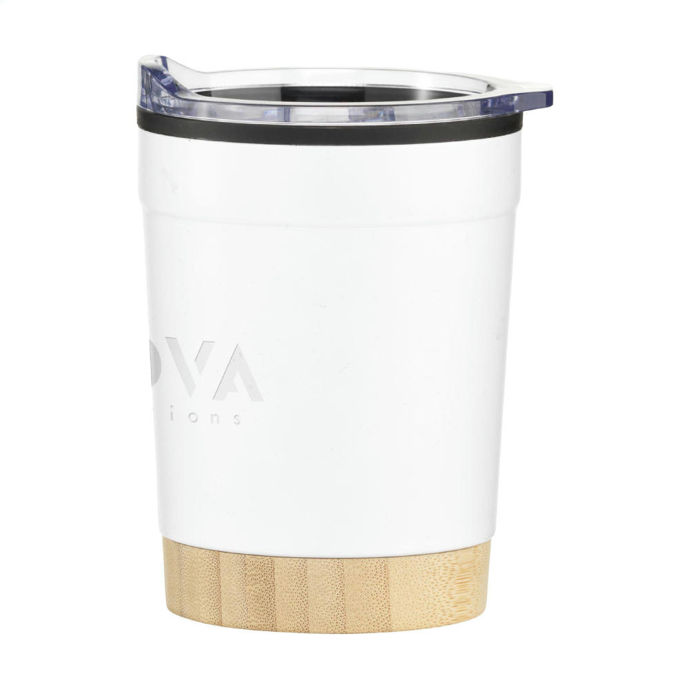 Kobe Bamboo RCS Recycled Steel 350 ml Kaffeebecher Werbeartikel