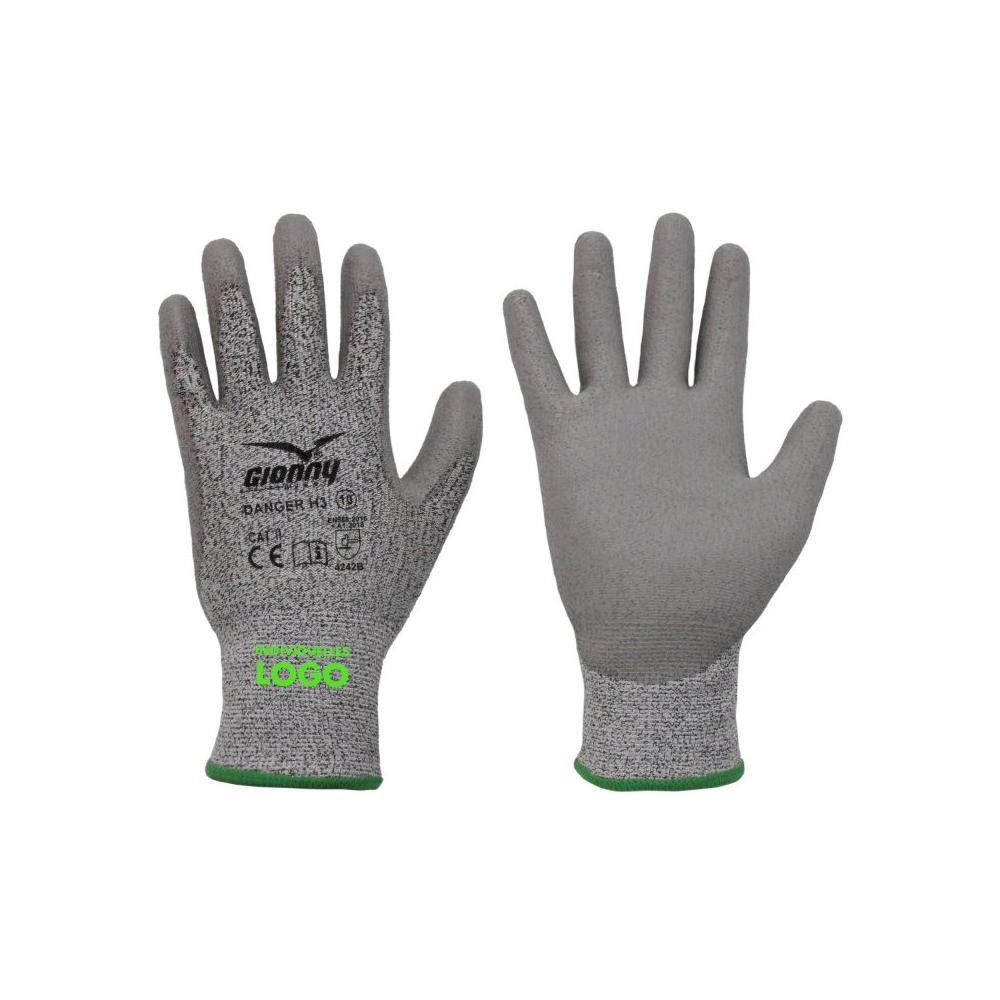 Schnittschutz-Handschuhe Danger H3 | individ. Kundenlogo Werbeartikel