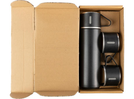 Doppelwandiges Flaschenset aus Edelstahl (420 ml) Herbert Werbeartikel