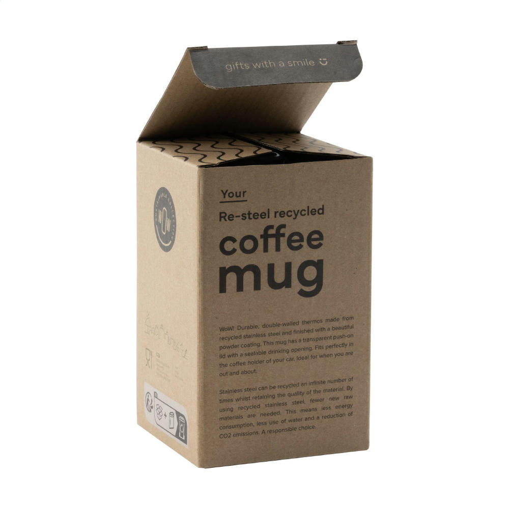 Re-Steel RCS Recycled Coffee Mug 380 ml Thermobecher Werbeartikel
