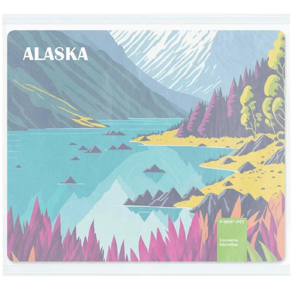 Product image POLYCLEAN rPET Displaytuch 18x15 cm im Pergaminbeutel, All-Inclusive-Paket Werbeartikel