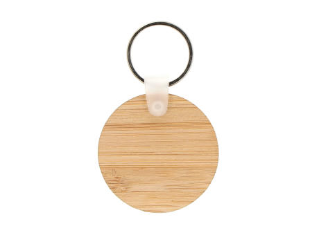 Schlüsselanhänger Bambus rund bedrucken