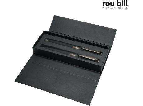 roubill Image   Black Line Set (Drehkugelschreiber+ Rollerball) bedrucken