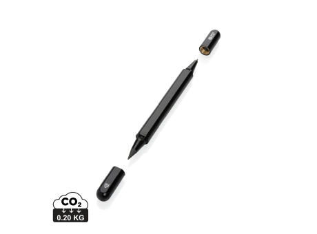 Swiss Peak Storm Dual-Tip-Pen aus RCS recyceltem Aluminum bedrucken