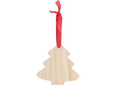 Product image Weihnachtsbaumanhänger aus Holz Imani Werbeartikel