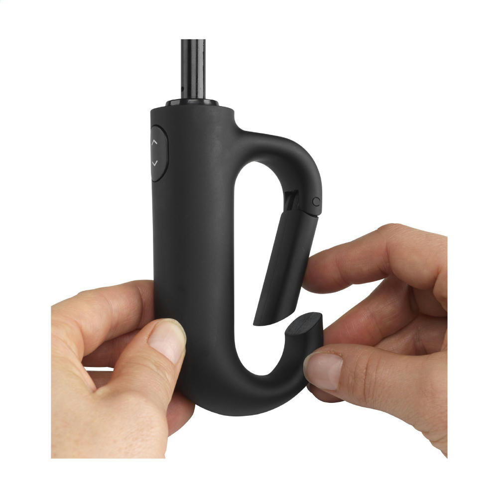 Carabiner RCS RPET faltbarer Regenschirm 21 inch Werbeartikel