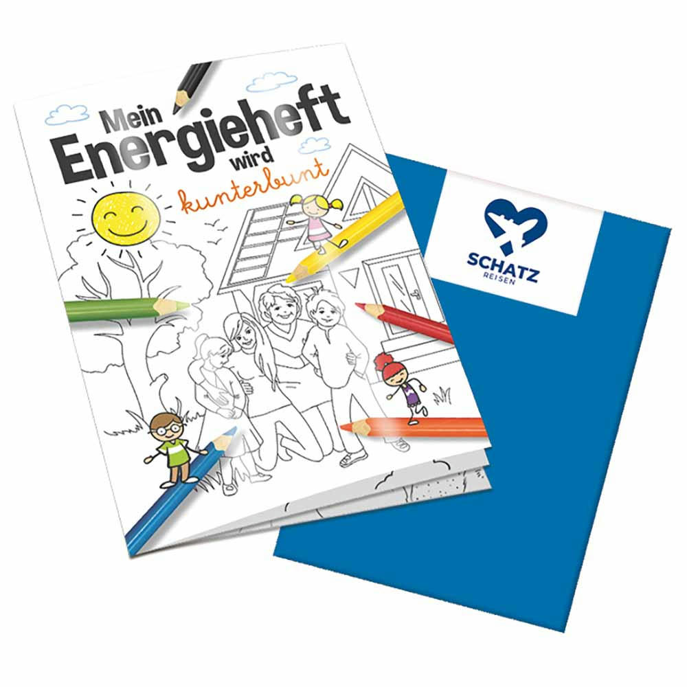 Product image Malbuch / Mal-Set A6 - Energie - Malbuch neutral Werbeartikel
