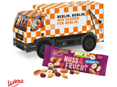 Product image 3D Präsent "LKW" mit Lorenz Nuss & Frucht Werbeartikel