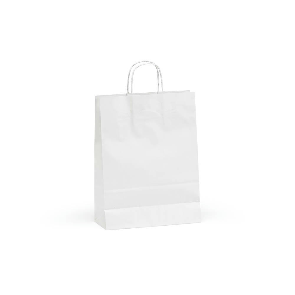 Etna M weiße FSC®-Kraftpapiertasche. 90g/m². Hergestellt in Portugal Werbeartikel
