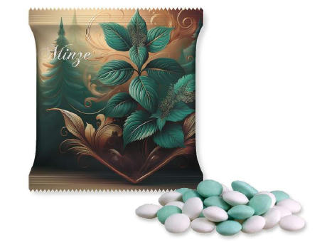 Product image Mint Schokolinsen, ca. 7g, Mini-Tüte Werbeartikel