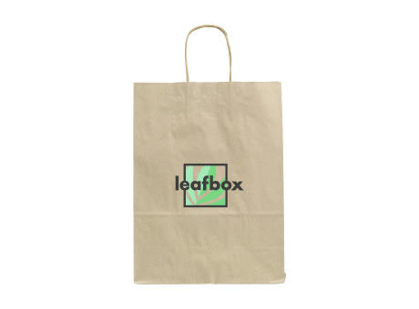 Leaf It Bag Wide aus recyceltem Graspapier (90 g/m²) M bedrucken