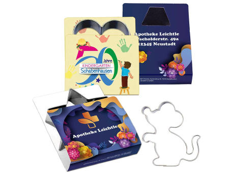 Backförmchen Single-Pack - Weihnachten - Elch 4/0-c Werbeartikel
