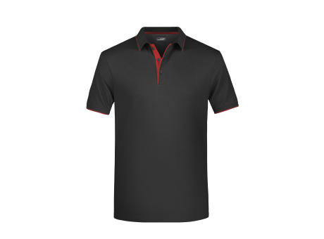 Men's Polo Stripe - Klassisches Polo mit Kontraststreifen bedrucken