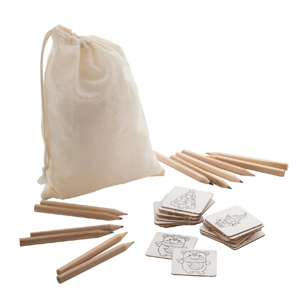 Product image Weihnachts-Memoryspiel zum Ausmalen Coloxmor Werbeartikel