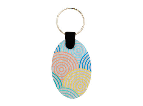 Schlüsselanhänger (oval) Aluudy B bedrucken