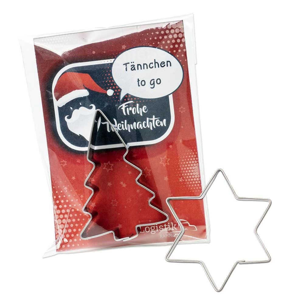 Product image Backförmchen in der Werbetüte - Winter - Stern Werbeartikel