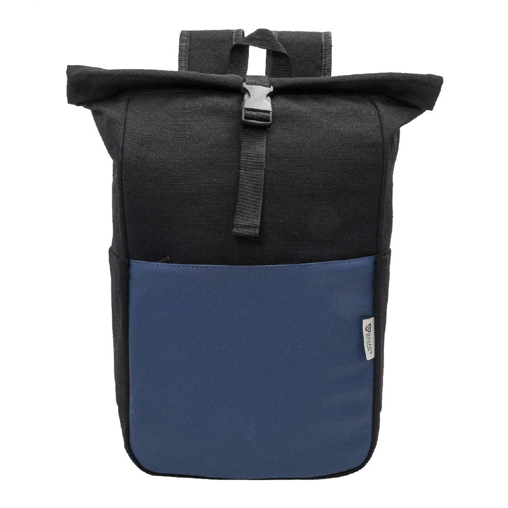 Rucksack aus recyceltem Canvas Blakkan Back Werbeartikel