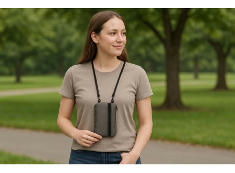 Organizer-Täschchen 'Soria', grau bedrucken