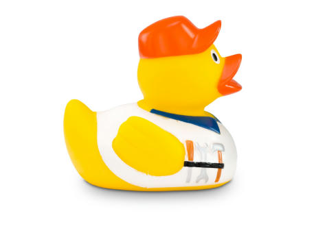 Werbeente Hugo Handwerker mit weißem Shirt Werbeartikel