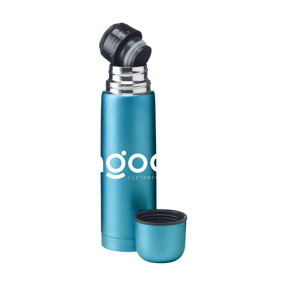 Frosted Bottle RCS Recycled Steel 500 ml Thermoflasche Werbeartikel