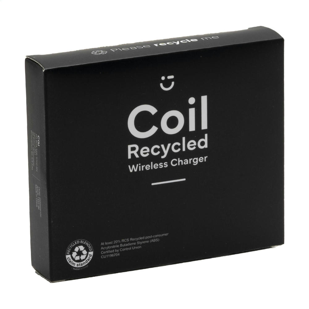 Coil RCS Recycled Wireless Charger kabelloses Ladegerät Werbeartikel