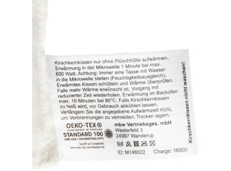 OEKO-TEX® Kirschkernkissen Werbeartikel