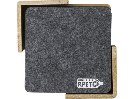 Product image rPET-Filz-Untersetzer-Set Lawrence Werbeartikel
