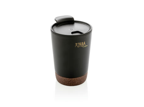 Product image GRS rPP Edelstahl-Kaffeebecher mit Kork bedrucken