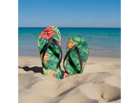 Zehensandalen Größe L 39/42 Sublimation Werbeartikel