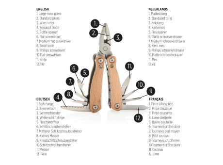 Holz Mini-Multitool Werbeartikel