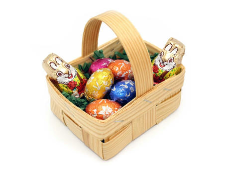 Osterkorb "Choccy", neutral - AUF ANFRAGE Werbeartikel