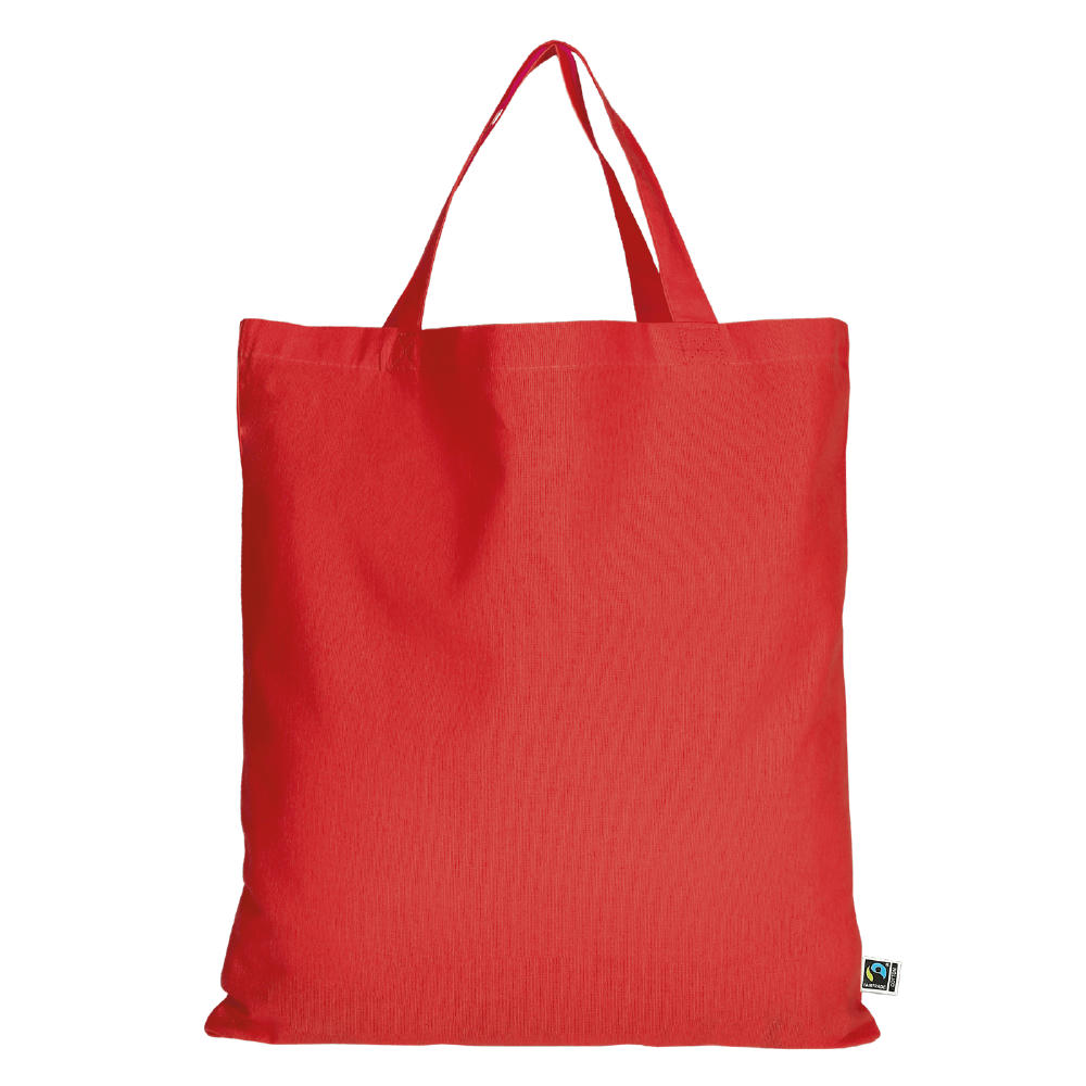 T15001-TEXXILLA Tasche aus Fairtrade-zertifizierter Baumwolle mit zwei kurzen Henkeln, ca. 140 g/m², ca. 38 x 42 cm Werbeartikel