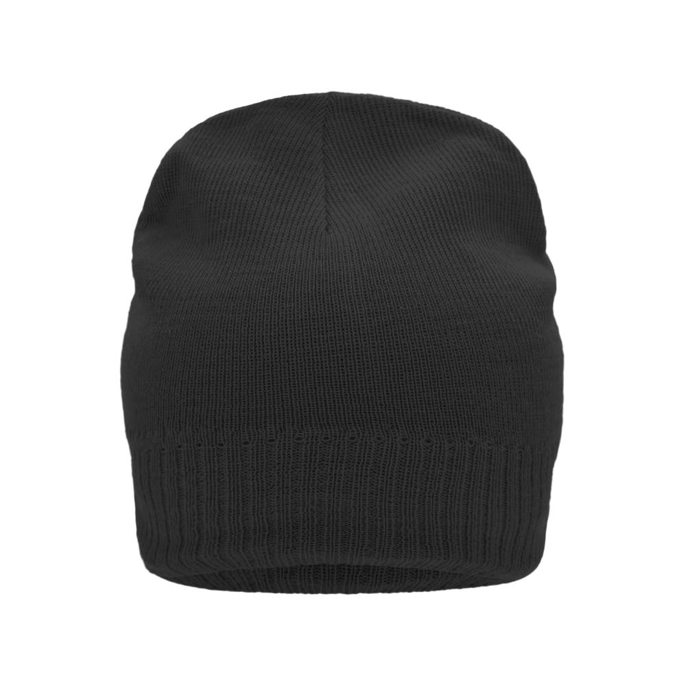 Product image Knitted Beanie with Fleece Inset - Strickmütze mit Fleece Einsatz im Stirnbereich Werbeartikel