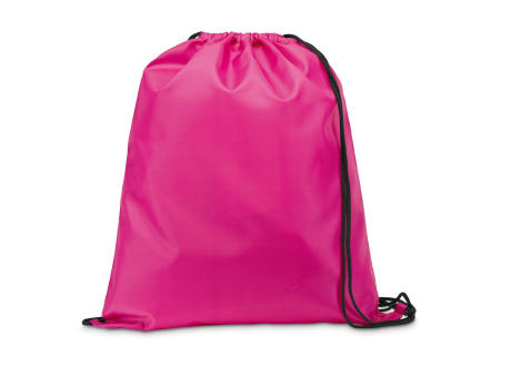 CARNABY. 210D Rucksacktasche mit schwarzen Zugbändern bedrucken