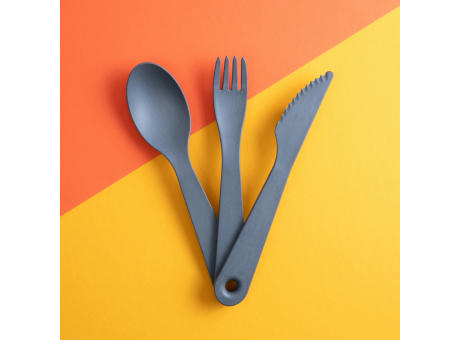 Product image KOZIOL TWIST Besteck-Set 3-teilig Werbeartikel
