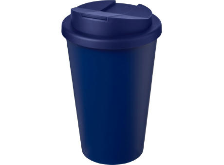 Americano® Eco 350 ml recycelter Becher mit auslaufsicherem Deckel bedrucken