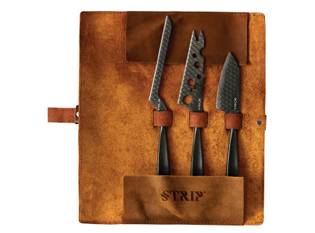 BOSKA Käsemesserset Monaco+ Black Werbeartikel