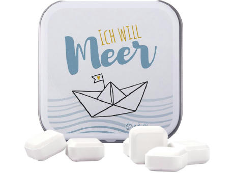 Dose quadratisch Werbeartikel