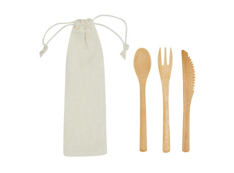 NATURAL TRIP - Bambus Besteckset Werbeartikel
