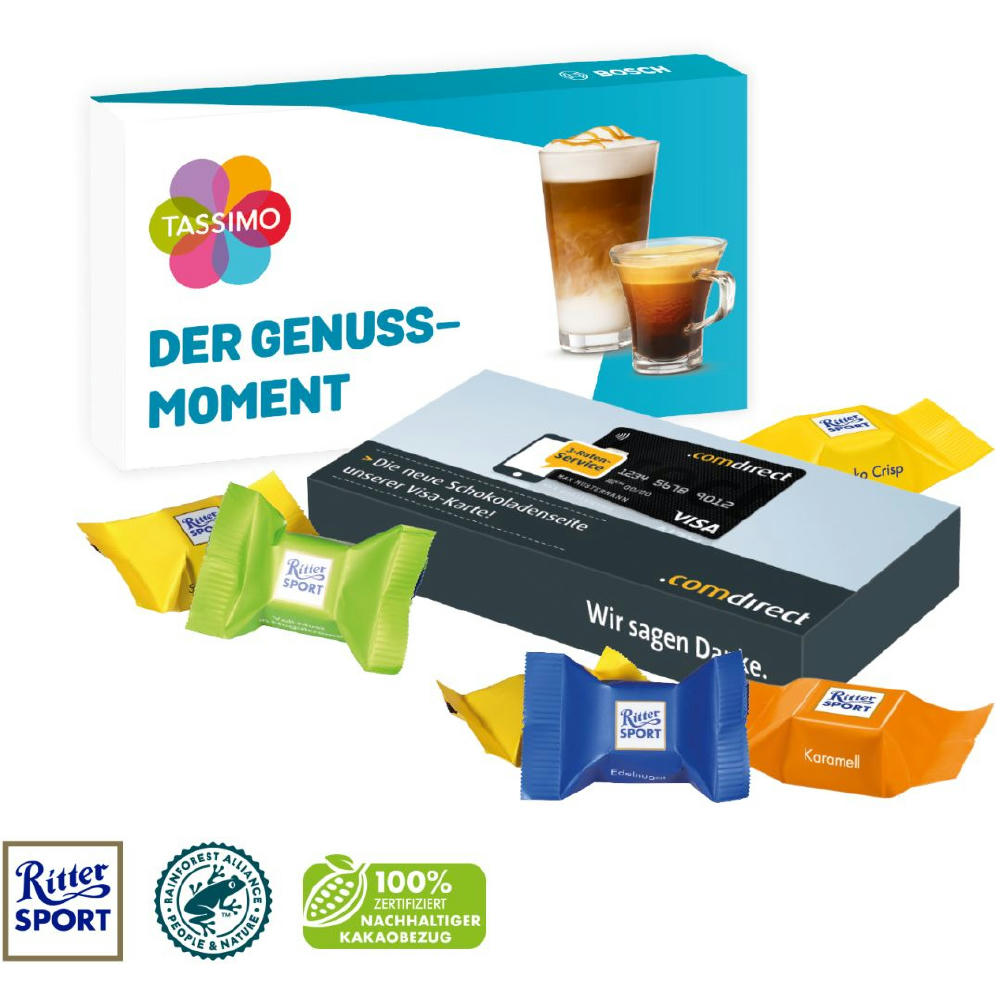 Product image RITTER SPORT SCHOKOWÜRFEL IN PRÄSENTBOX Werbeartikel
