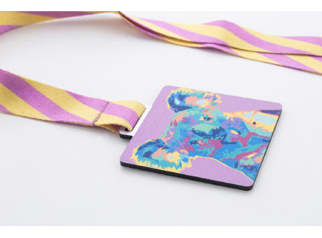 Individuelle Medaille Subdal Shine Square Werbeartikel