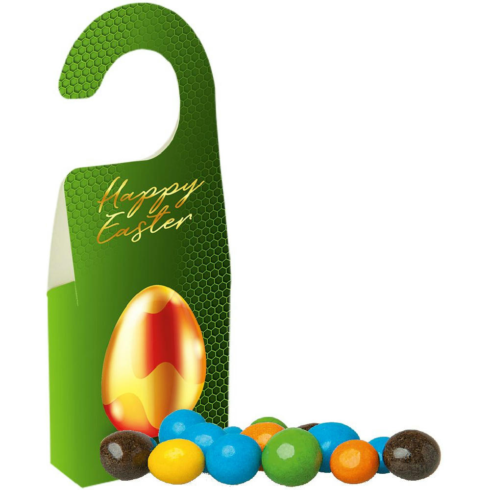 Product image Bunte Schoko Erdnüsse, ca. 15g, Türhänger Box Werbeartikel
