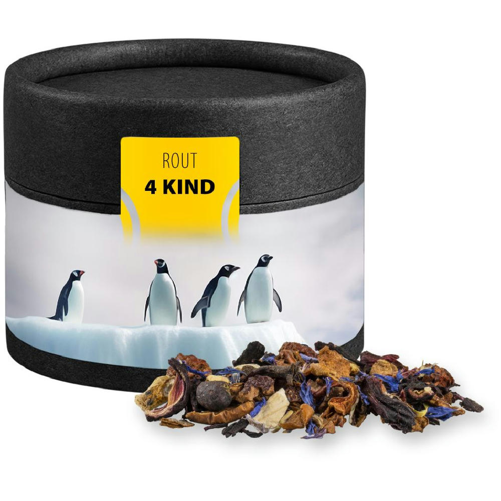 Product image Christkindl Tee, ca. 25g, Kraftpapierdose Mini schwarz Werbeartikel