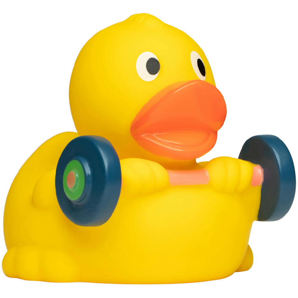 Product image Quietsche-Ente Gewichtheber Werbeartikel