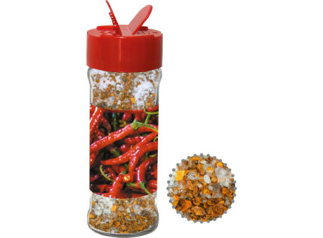 Product image Gewürzmischung Chili-Salz, ca. 35g, Glas mit Streuaufsatz Werbeartikel